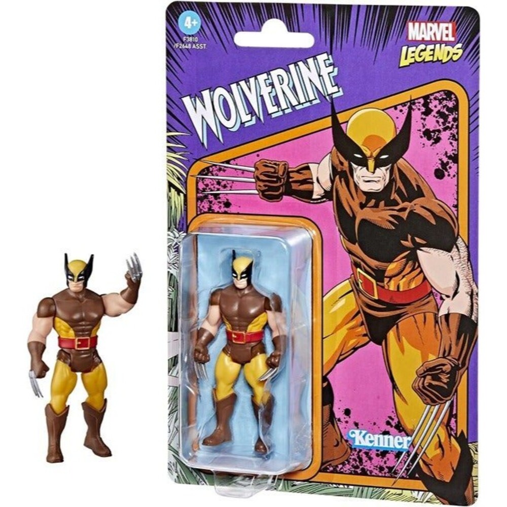 Marvel Legends Retro X-Men Collection Wolverine Toy Comic Action Figure 3.75"